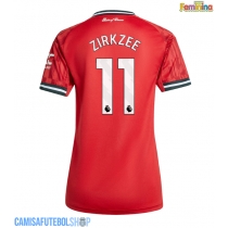 Camisa de time de futebol Manchester United Joshua Zirkzee #11 Replicas 1º Equipamento Feminina 2025-26 Manga Curta